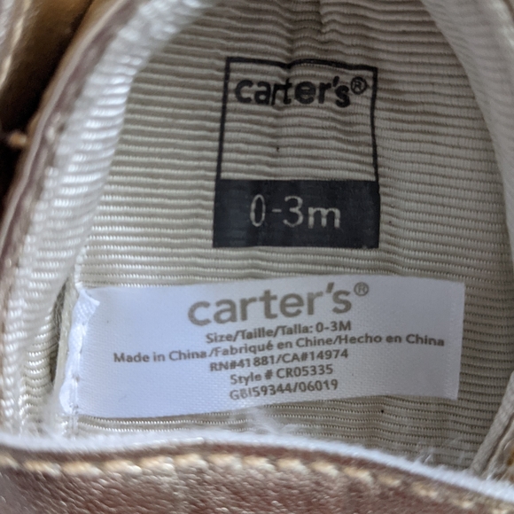 Metallic animal velcro soft sole shoes - Picture 4 of 4